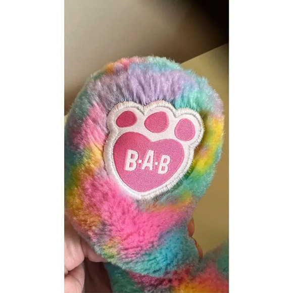 Build A Bear Plush Color Burst Bunny Rabbit Stuffed Easter Pastel Tie Dye 21" wo - Picture 5 of 10